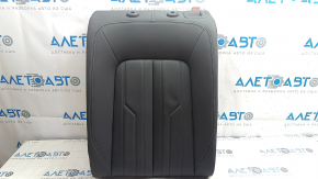 Rear row of seats, 2nd row, upper part, left, Audi E-Tron 19-23, dark gray leather
