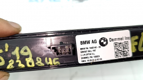 Front left door sill insert for BMW X5 G05 19-23 chrome, with backlight, scratches, peeling chrome