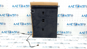 Rear seat backrest, 2nd row, left, BMW X5 G05 19-22, for 2 rows, brown leather COGNAC, heated, with belt, dents, scratches