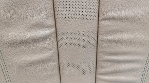 Rear seat backrest, 2nd row, left, BMW X5 G05 19-22, for 2 rows, brown leather COGNAC, heated, with belt, dents, scratches