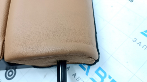 Rear seat backrest, 2nd row, center, BMW X5 G05 19-22, for 2 rows, brown leather, COGNAC, dents, scratches