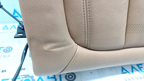 Rear seat backrest, 2nd row, right, BMW X5 G05 19-22, for 2 rows, brown leather COGNAC, heated, dents, scratches