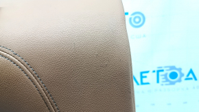 Rear seat backrest, 2nd row, right, BMW X5 G05 19-22, for 2 rows, brown leather COGNAC, heated, dents, scratches