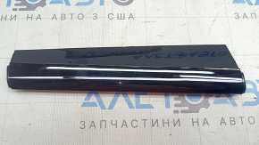 Upper center console lower monitor trim for Audi E-Tron 19-23, glossy black, scratches