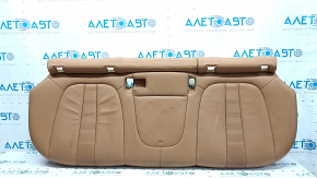 Rear seat cushion, 2nd row, BMW X5 G05 19-22, for 2 rows, brown leather COGNAC, heated, dents, scratches, needs cleaning