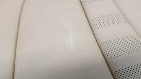 Rear seat cushion, 2nd row, BMW X5 G05 19-22, for 2 rows, brown leather COGNAC, heated, dents, scratches, needs cleaning
