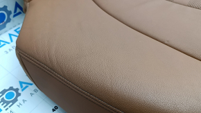 Rear seat cushion, 2nd row, BMW X5 G05 19-22, for 2 rows, brown leather COGNAC, heated, dents, scratches, needs cleaning