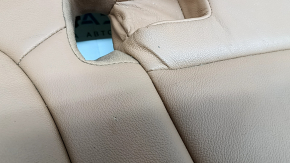 Rear seat cushion, 2nd row, BMW X5 G05 19-22, for 2 rows, brown leather COGNAC, heated, dents, scratches, needs cleaning