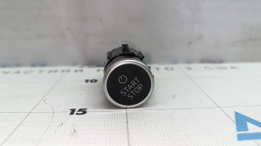 Audi E-Tron 21-23 black start/stop button with chrome trim