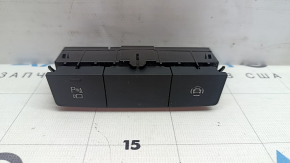 Audi E-Tron 19-23 black center console button block for parking sensors and 360-degree cameras