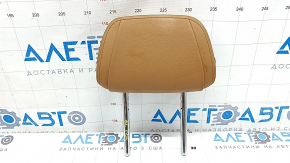 Rear right headrest, 2nd row, BMW X5 G05 19-23, brown leather, COGNAC, scratches, dents, needs cleaning
