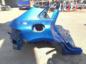 Quarter wing rear right Porsche Macan 15-24 on the body, blue, pokes