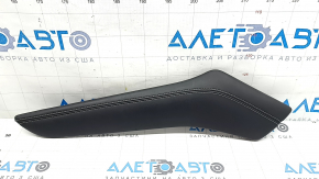 Nissan Murano z52 17-24 center console trim, upper right side, black leather