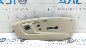 Right upper passenger seat side trim for Lexus ES300h ES350 13-18 beige, under control, worn