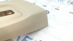Right upper passenger seat side trim for Lexus ES300h ES350 13-18 beige, under control, worn