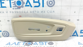 Left upper side driver's seat trim for Lexus ES300h ES350 13-18 beige, under control, worn