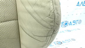 Driver's seat back upholstery for Lexus ES300h ES350 13-18 beige leather, heated and ventilated, cracked leather