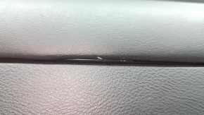 Rear left door panel for Nissan Murano z52 20-24, black with black leather insert, black leather armrest, glossy gray molding, with handle, scratches