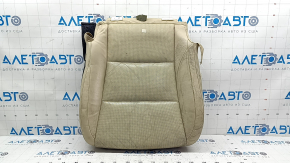 Driver's seat cushion upholstery for a Lexus ES300h ES350 13-18 beige leather, heated and ventilated, cracked leather
