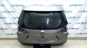 The trunk door is bare with glass from a Nissan Rogue, 14-20 tinted, graphite KAD, the wiring is cut, it is burnt out.