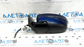 Left side mirror assembly for Nissan Murano z52 17-24, 7 pins, turn signal, heated, blue, worn