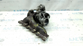 Turbocharger assembly with manifold, left, Porsche Macan 15-18, 3.0T, 90kW