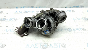 Turbocharger assembly with manifold, left, Porsche Macan 15-18, 3.0T, 90kW
