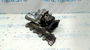 Turbocharger assembly with manifold, right, Porsche Macan 15-18 3.0T 90kW