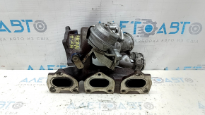 Turbocharger assembly with manifold, right, Porsche Macan 15-18 3.0T 90kW