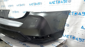 Bare rear bumper Nissan Rogue 17-20 graphite, scratches