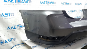 Bare rear bumper Nissan Rogue 17-20 graphite, scratches