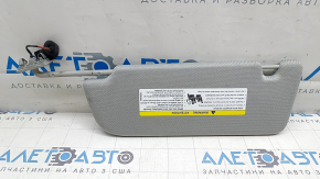 Right visor for Audi E-Tron 19-23, gray, with backlight, without hook, dry-cleanable