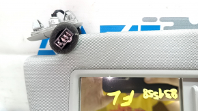 Left visor for Audi E-Tron 19-23, gray, with backlight, without hook, dry-cleanable