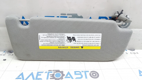 Left visor for Audi E-Tron 19-23, gray, with backlight, without hook, dry-cleanable