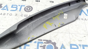 Front right longitudinal roof rail cover for Nissan Rogue 14-20 with 3 mounts, broken mounts