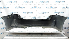 Rear bumper bare Toyota Prius V 12-17 without lip, blue, dented, broken fasteners, scratches