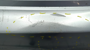Rear bumper bare Toyota Prius V 12-17 without lip, blue, dented, broken fasteners, scratches