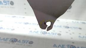 Rear bumper bare Toyota Prius V 12-17 without lip, blue, dented, broken fasteners, scratches