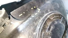 Front right fender liner VW Jetta 19-21, front part torn off, cracked