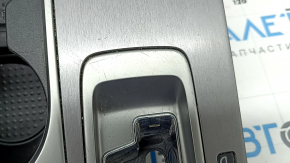 Center console trim with cup holders for Nissan Murano z52 19-21 rest gray, for AUX and USB, without heated seats and for the start-stop button, scratches
