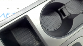 Center console trim with cup holders for Nissan Murano z52 19-21 rest gray, for AUX and USB, without heated seats and for the start-stop button, scratches
