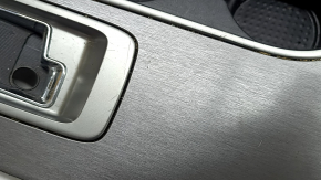 Center console trim with cup holders for Nissan Murano z52 19-21 rest gray, for AUX and USB, without heated seats and for the start-stop button, scratches