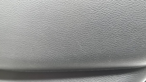 Nissan Murano z52 20-24 black rear right door panel with black leather insert, black leather armrest, glossy gray molding, with handle, scratches