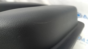 Nissan Murano z52 20-24 black rear right door panel with black leather insert, black leather armrest, glossy gray molding, with handle, scratches