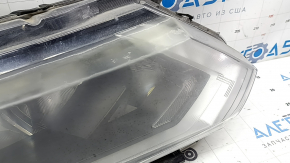 Nissan Rogue 17-20 right front headlight, bare halogen, polished, trimmed headlight