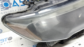 Nissan Rogue 17-20 right front headlight, bare halogen, polished, trimmed headlight