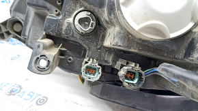 Nissan Rogue 17-20 right front headlight, bare halogen, polished, trimmed headlight
