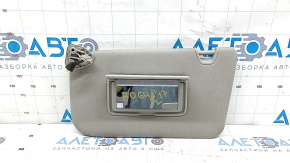 Left Nissan Rogue 18-20 visor with backlight, gray, without hook