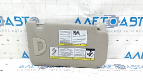 Left Nissan Rogue 18-20 visor with backlight, gray, without hook