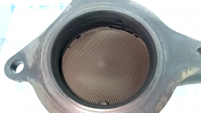 VW Tiguan 09-18 exhaust pipe with catalytic converters and lambda probes, mesh is torn